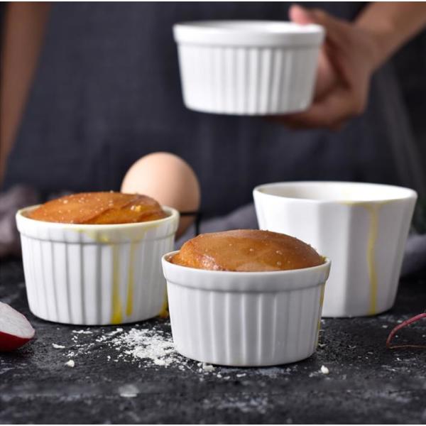 Ceramic bowl Souffle pudding dessert baking bowl  MU0059-1-2