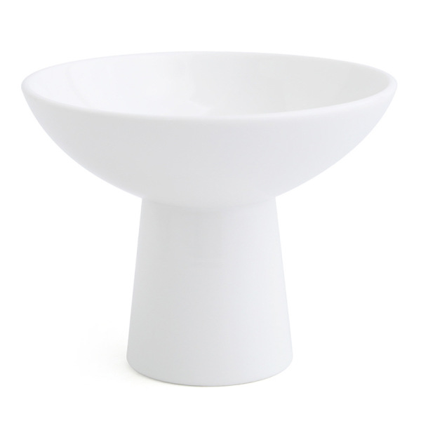 Ceramic fruit plate palace dish bowl simple tall bowl  202200608