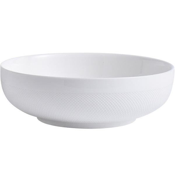 Ceramic tableware mesh Ceramic bowl Pure white salad bowl MM1055-10