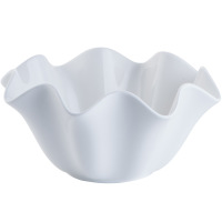 Creative pure white ceramic bowl rimmed sauce dish MU0038