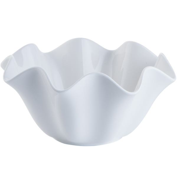 Creative pure white ceramic bowl rimmed sauce dish MU0038