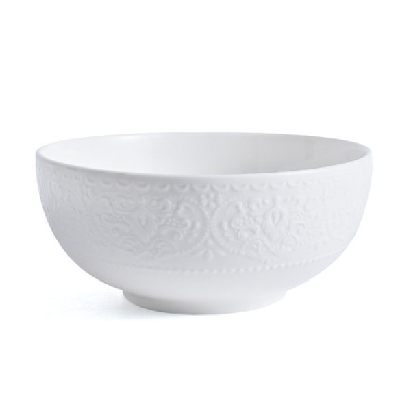 Simple round solid color soup bowl creative salad rice bowl MM2983