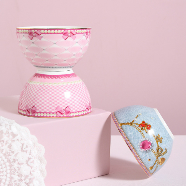 Light luxury fine tableware household rice bowl 20230608