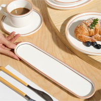 Ceramic simple color coil tableware set 20221202