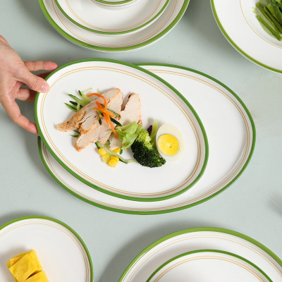 Ceramic underglaze color drawing tableware set 20230219