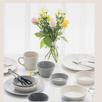 Double ear ceramic large soup bowl 2020