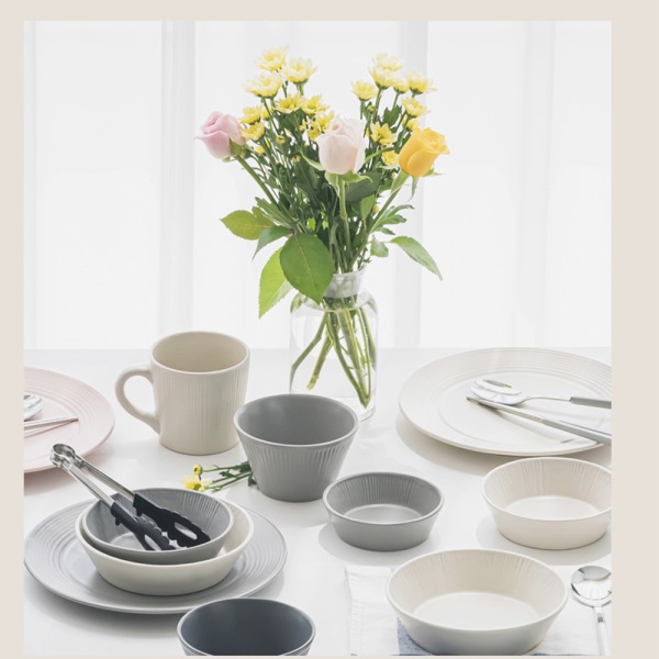 Double ear ceramic large soup bowl 2020